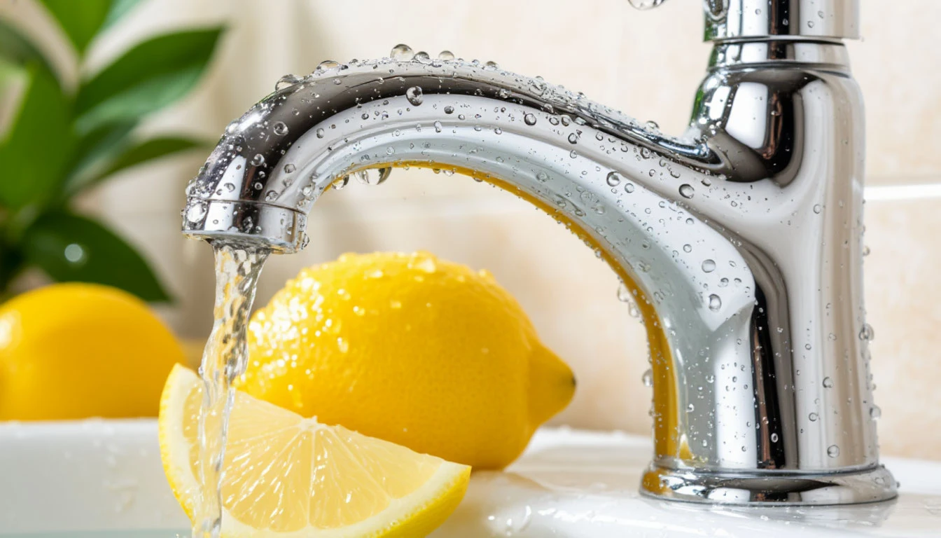 Citronová šťáva na vodovodních bateriích? Tenhle trik odstraní vodní kámen za 10 minut