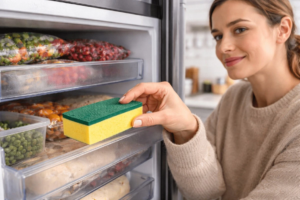 Proč někteří dávají houbičky na nádobí do mrazáku místo toho, aby je vyhodili