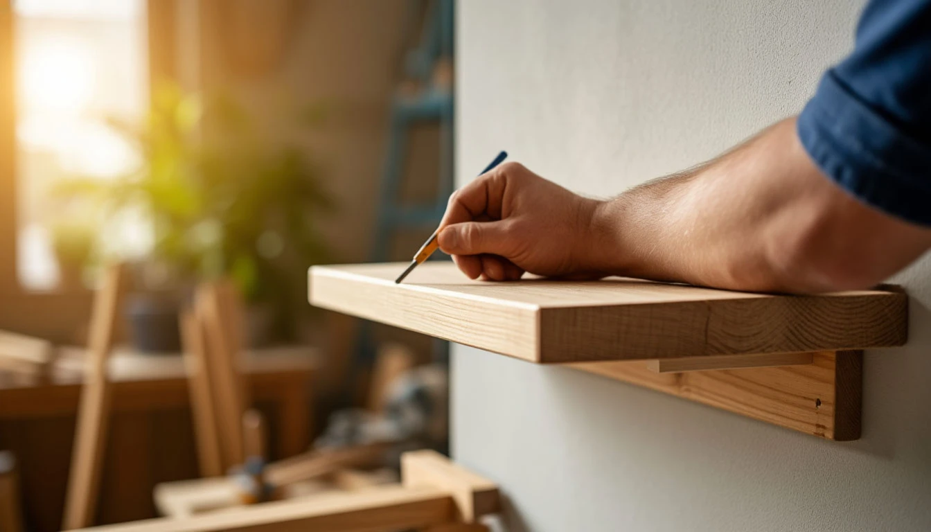 Tesař radí: tento jediný pohyb ruky vám prozradí, zda je police opravdu rovně, bez vodováhy