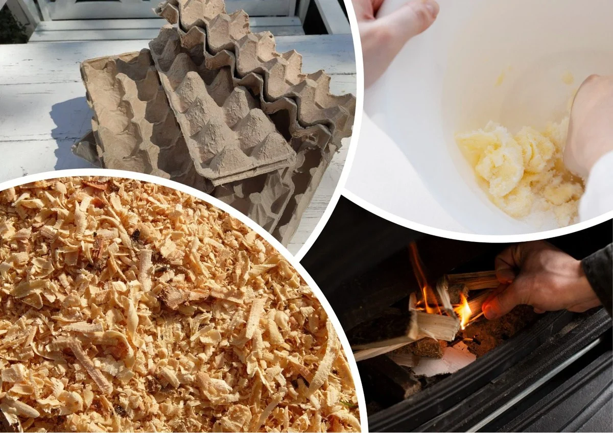 Zahradní trik: Jak si vyrobit dokonalé podpalovací brikety z vaječných plat a pilin