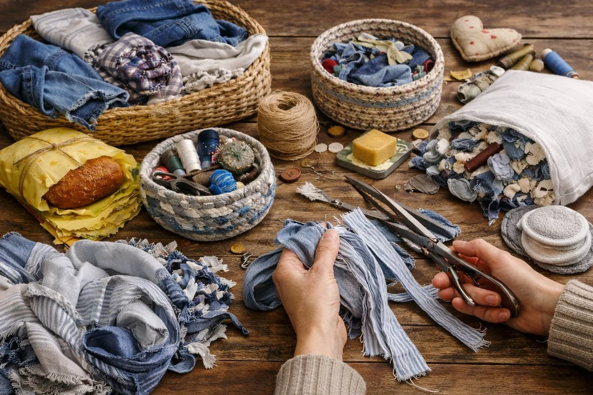 Staré hadry proměníte za 5 minut na designové kousky: Dejte textilu druhý život