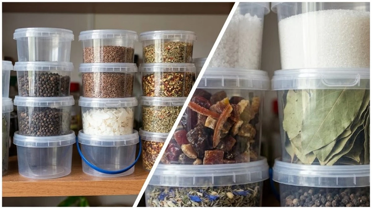 Plastikové vaničky od tvarohu jsou poklad. Vytvořte z nich kuchyňské pomocníky.