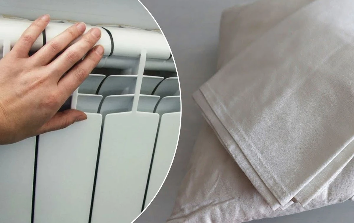 Stará povlak na polštář na radiátoru: Babiččin trik na svěží vzduch za 2 hodiny