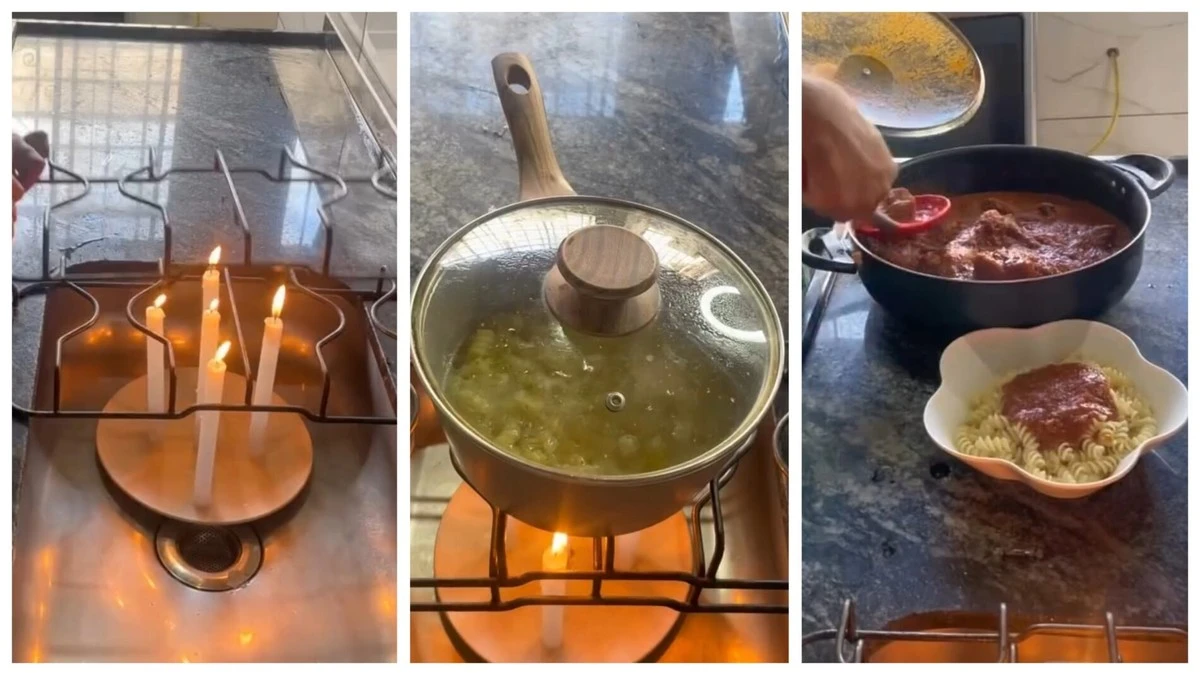 5 svíček a mřížka z trouby: ohřívejte jídlo i vařte těstoviny, když vypadne proud