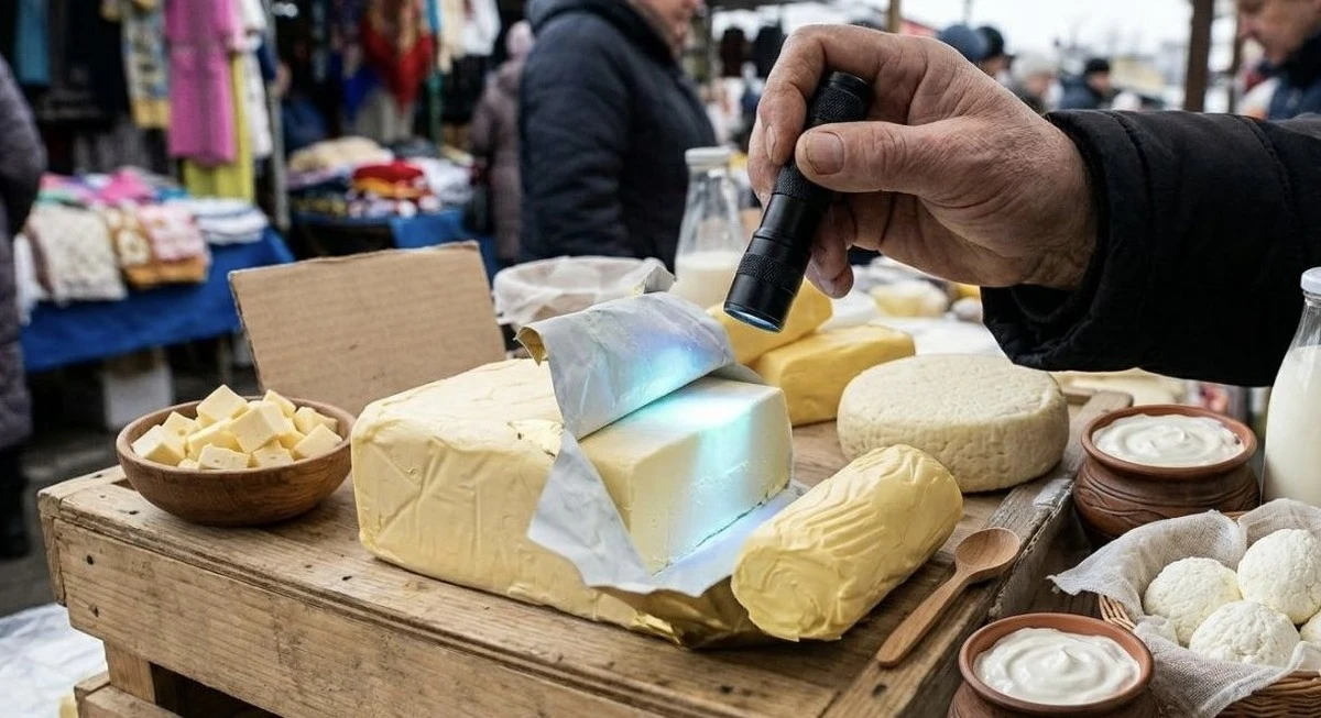 Osvětlený podvod: Jak jednoduchý trik s baterkou odhalí falešné máslo na trhu