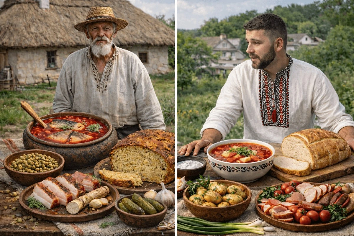 Byl kým si naši předci dopřávali jí́dlo: boršč bez brambor a chléb z hrachu!