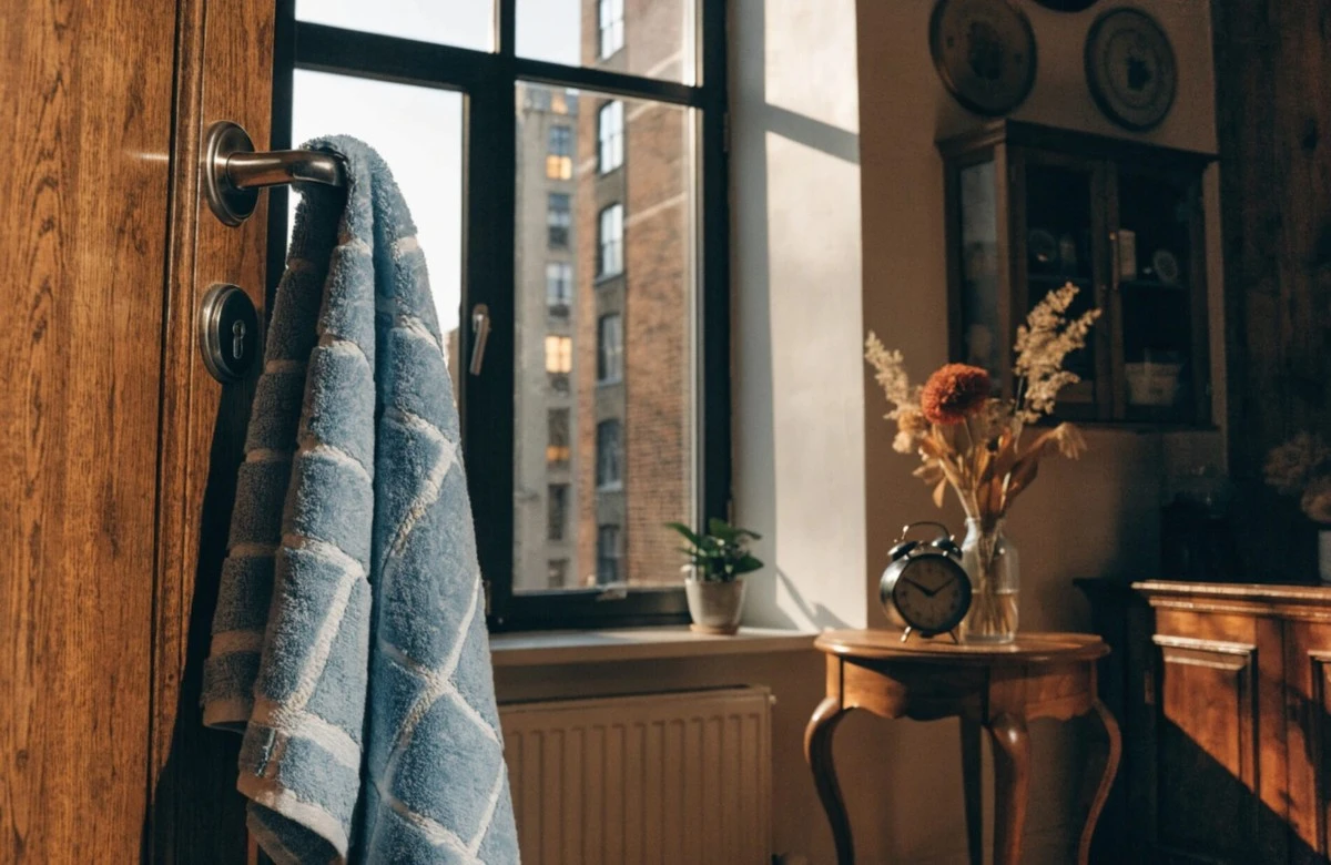 Závěs ručníku na dveře: čínský soused mi prozradil zapomenutý trik pro svěží domov