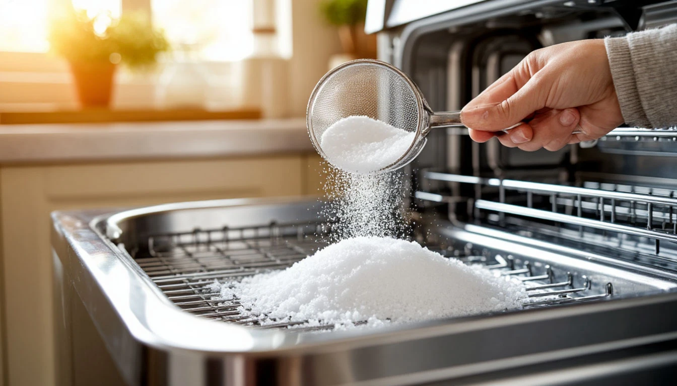 Sůl do myčky místo drahých tablet: co se skutečně stane s nádobím
