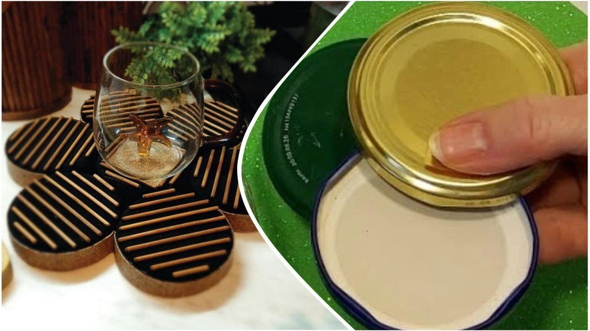 Staré víčka od zavařenin proměníte v elegantní podložku pod horké hrnce: Trik, který si zamilujete
