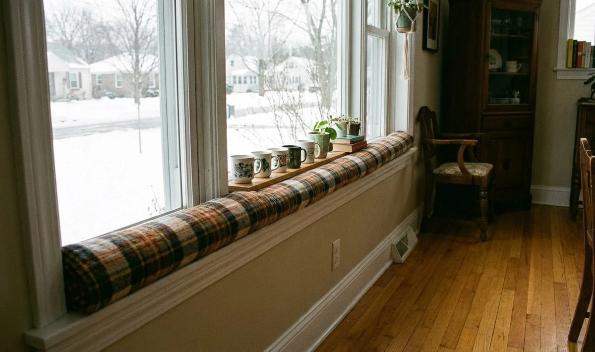 Proč vaši sousedé dávají jehličí pod okno: geniální trik proti průvanu za 20 minut