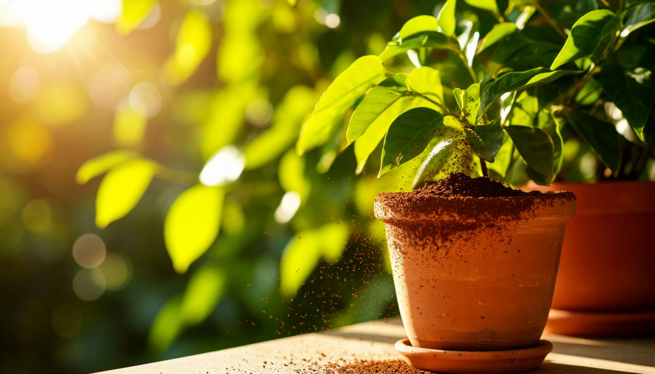 Použitý kávový sedlák na balkoně: zahradníci mu říkají černé zlato