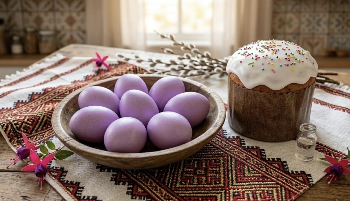 Už žádné duhy: letos obarvíte vajíčka do něžné levandulové s pomocí čaje z kavárny