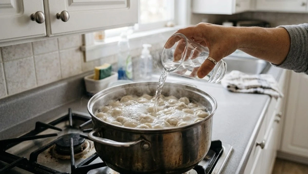 Tekutý poklad uvnitř: Proč zkušené hospodyňky přidávají sklenici vody do vařených knedlíčků