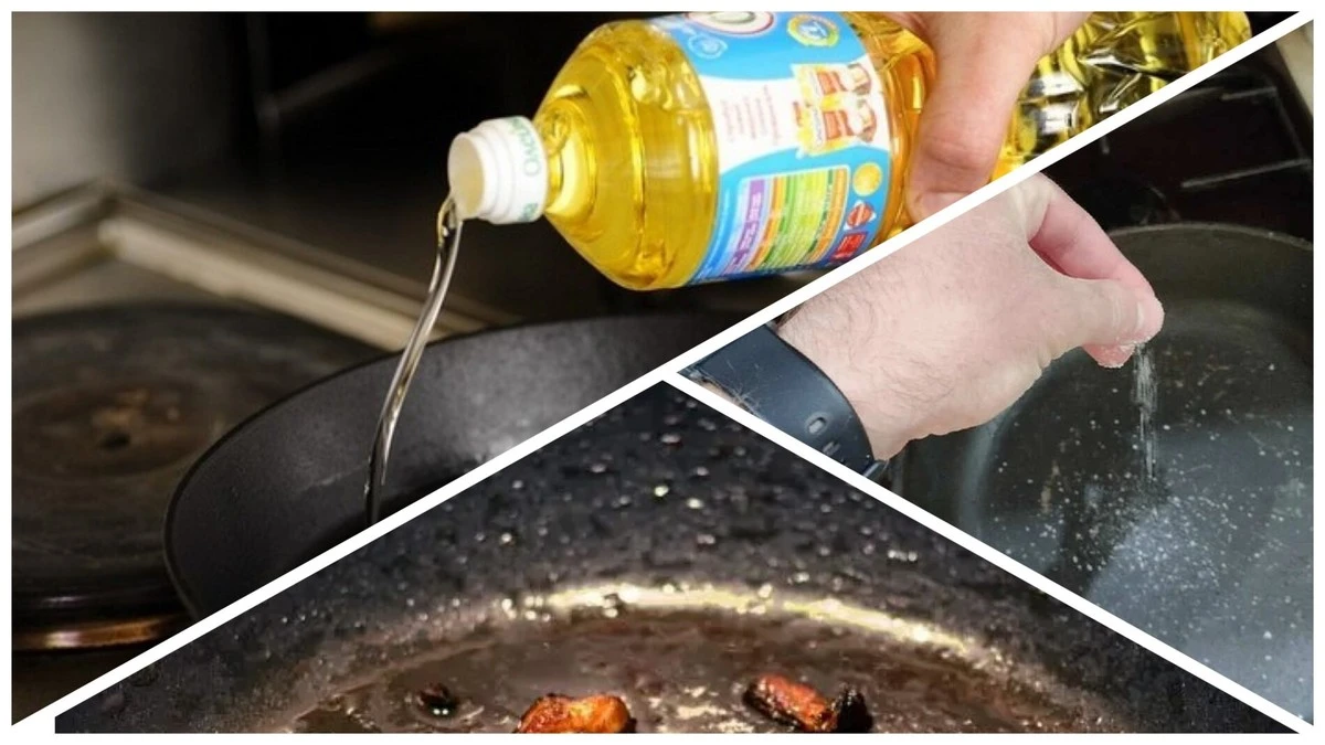 Jedna špetka soli na pánvi zneškodní stříkající olej: vaše kuchyně zůstane čistá