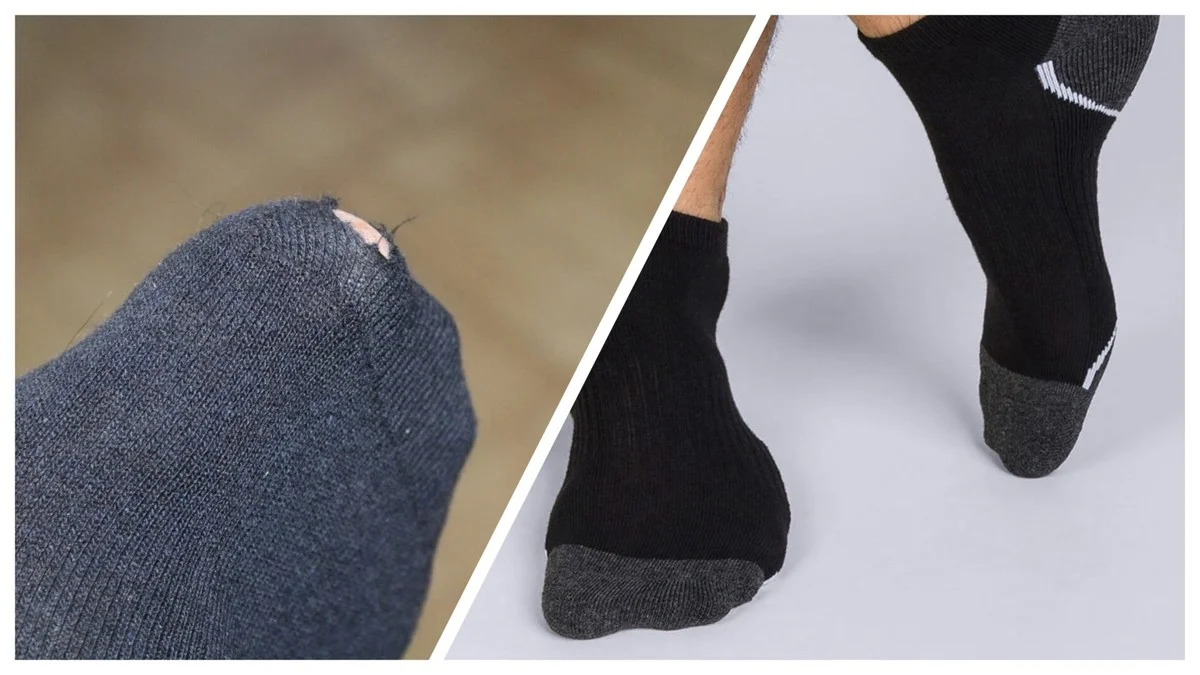 Proč se vám prodírají ponožky? Zkuste trik s lakem na vlasy a ušetřete.