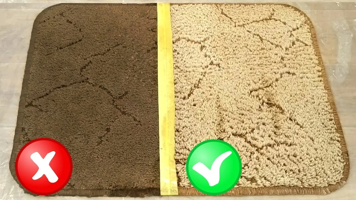 Starý koberec vypadal už odepsaně, pak jsem vzala kartáč a jedlou sodu: chlupy se zvedly a barva ožila