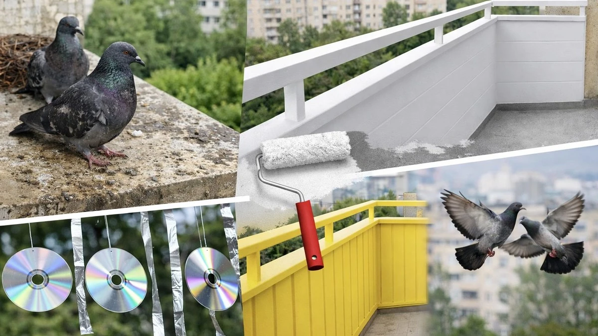 Proč holubi nenávidí bílý a žlutý nátěr: Jednoduchý trik pro váš balkon