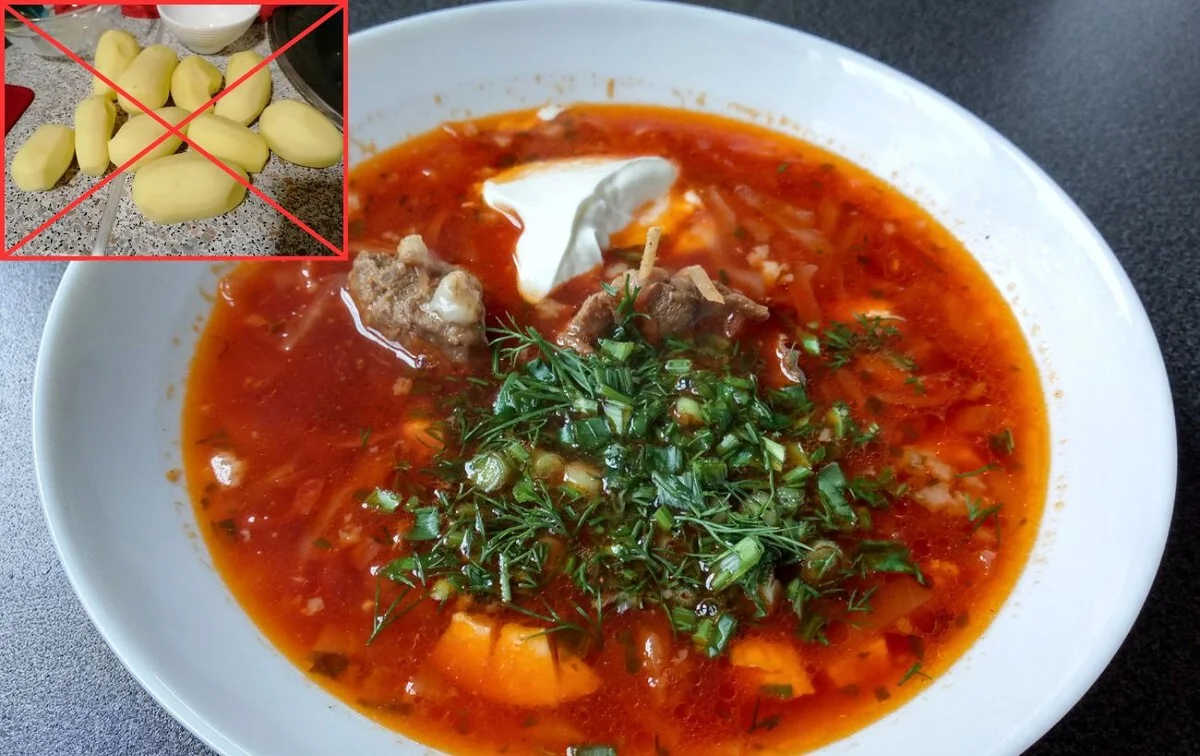 Proč zkušení kuchaři nahrazují brambory v boršči lžící jedné netradiční suroviny