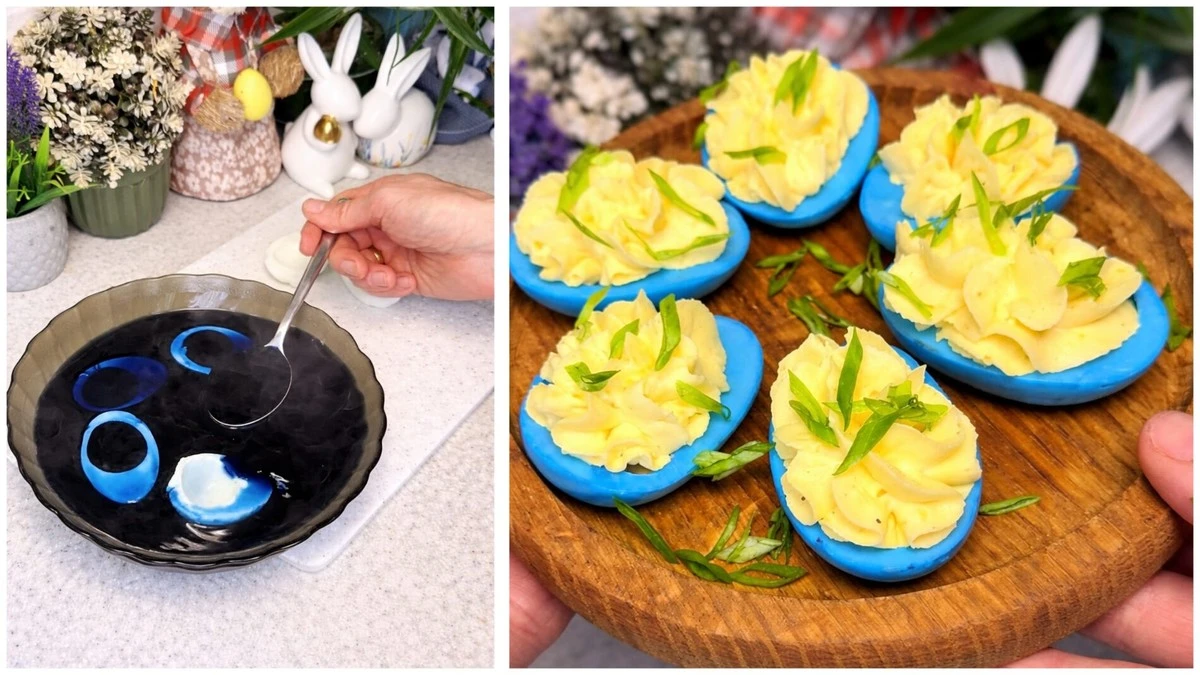 Už žádné zbytky barvy na velikonoční vajíčka: Smíchejte vodou a vytvořte duhová plněná vejce!
