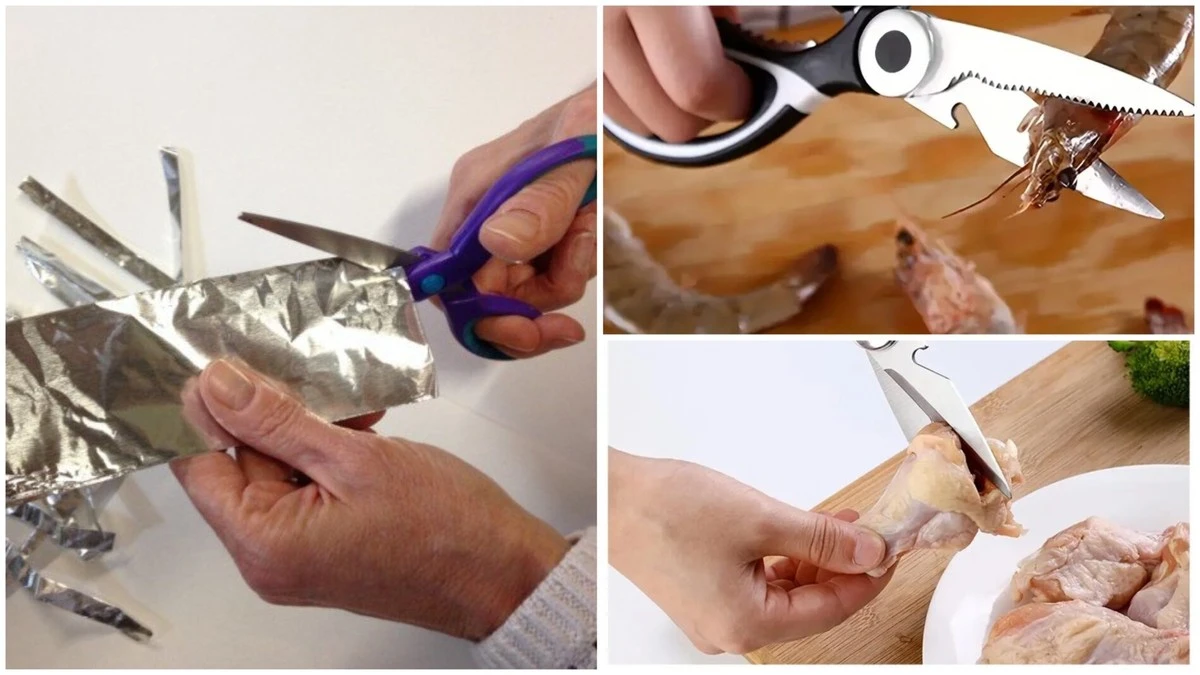 Oživte tupé nůžky jedním trikem s kuchyňskou fólií