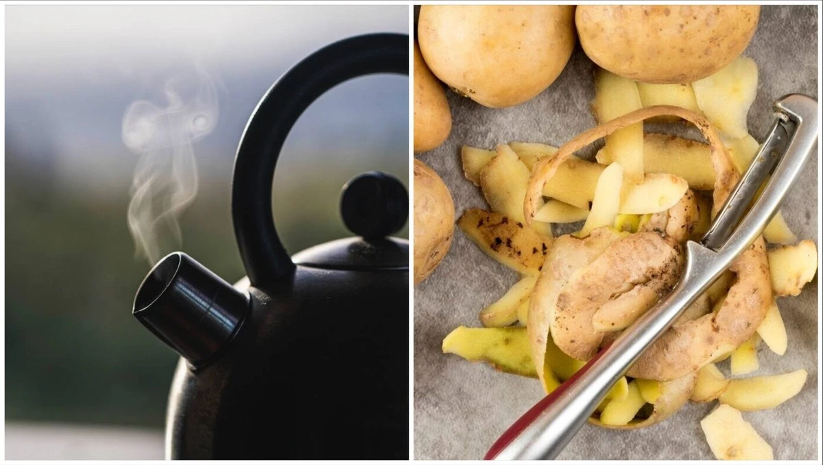 Babiččin trik: S těmito bramborovými slupkami bude váš rychlovarný konvici zářit